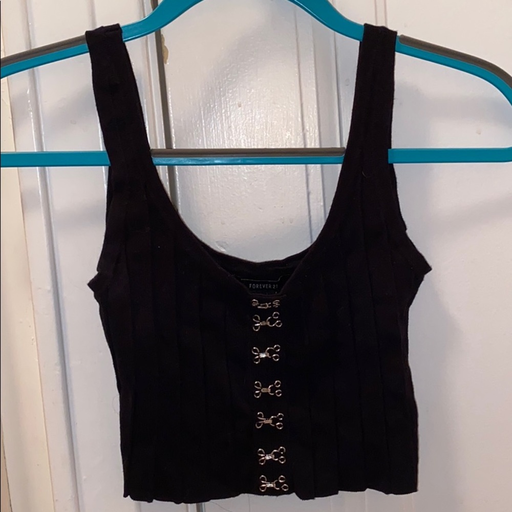 FOREVER 21 bundle - black tank & blue pencil skirt